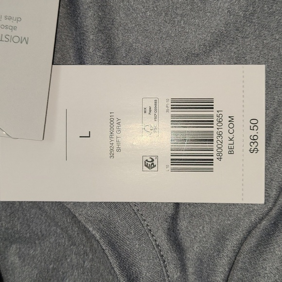 Men's Zelos gray lightweight short sleeve t shirt NWT Size L - Picture 3 of 6